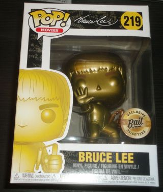 Funko Pop Game Of Death Gold Bruce Lee Sdcc Bait Exclusive Movies 219