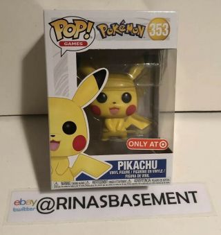 Funko Pop 353 Pokemon Pikachu 4 " Inch Nintendo Target Exclusive Rare