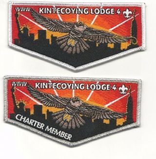 Oa Boy Scouts Bsa Lodge Kintecoying Lodge 4 Set Of 2 Patches