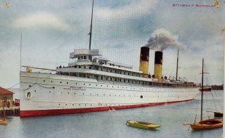 Steam Ship Northland Northern Steamship Co Great Lakes Steamer Postcard
