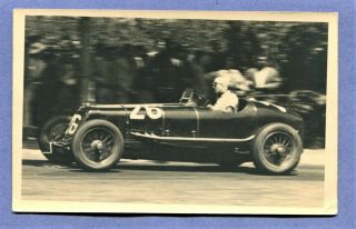 Old Rppc Real Photo Postcard 1920 Race Car Early Automobile / Car Racing