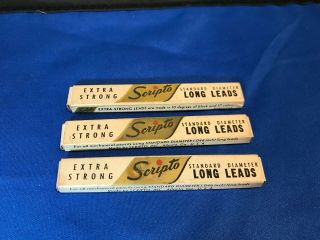 Vintage Scripto Extra Strong Standard Diameter (. 046) Long Leads 15 Black 5 Red