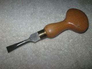 Vintage W.  H.  Clay Sheffield Cabinetmakers Turnscrew,  6 " Long Screwdriver