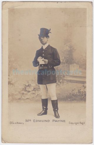 Stage Actor And Comedian Edmund Payne In Costume.  Ellis & Walery Postcard