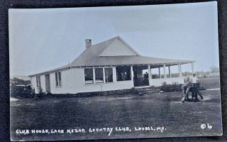 Lovell Me Real Photo Postcard The Clubhouse,  Lake Kezar Country Club