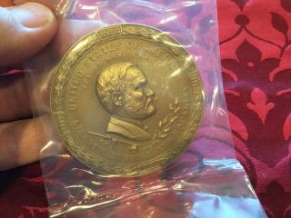 President Us Grant Peace Bronze Medal 2 1/2” Ex Cond