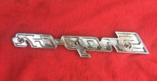 VINTAGE SNAP - ON LOGO TOOL BOX EMBLEM ALL METAL,  8 INCHES LONG & MADE IN U.  S.  A. 2