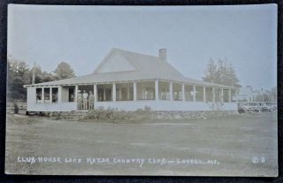 Lovell Me Real Photo Postcard The Clubhouse,  Lake Kezar Country Club 2