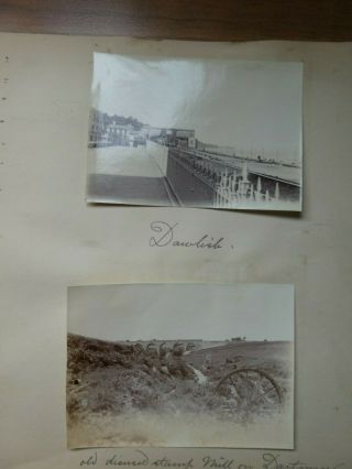 4 Edwardian Photos On Page.  Dawlish,  Old Stamp Mill,  2 Dartmoor.
