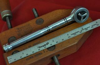 Vintage Craftsman 943795 1/4” Tri - Wing Thumbwheel Drive Ratchet Tool