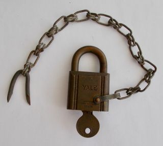 Old Yale Lock & Key Made For The Us Navy