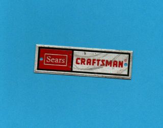 Vintage Craftsman Tool Box Logo Emblem Badge - Classic Rectangle Resign