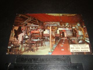 Red Dog Saloon Juneau Alaska Vintage Post Card Dexter Press
