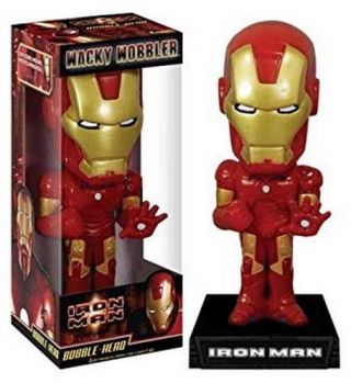 Iron Man Wacky Wobbler Bobblehead By Funko Nib Nip Marvel Tony Stark