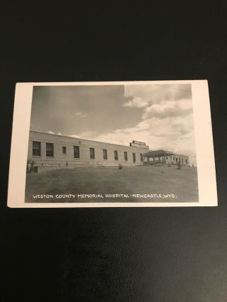 Vintage Photo Postcard Weston County Memorial Hospital Newcastle Wyoming