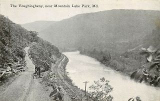C1910 Postcard; The Youghioheny Near Mountain Lake Park,  Md Garrett Co.  Unposted