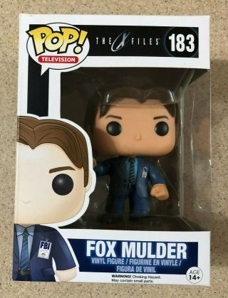 Funko Pop Television The X - Files Fox Mulder 183 Vaulted Retired Rare Figure