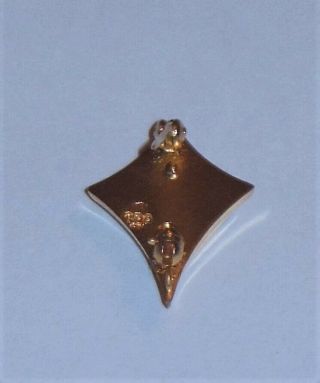 Kappa Alpha Theta Sorority Fraternity Member Pin Enamel Diamonds BPA GK.  Vintage 8
