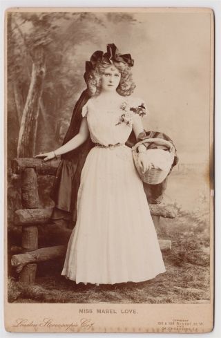 Stage Cabinet - Mabel Love,  British Dancer,  Stage Actress And Beauty