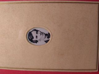 1861 Union Cdv Pres.  Abe Lincoln Small Tin - Type Great Photo