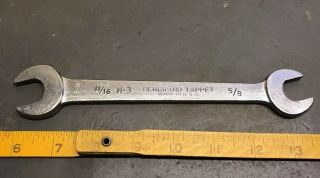 Vintage Herbrand H - 3 11/16” X 5/8” Double Open End Tappet Wrench Shape