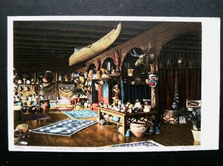 5 Old Postcards Show Interior Of The Indian Building,  Albuquerque Nm Early 1900s