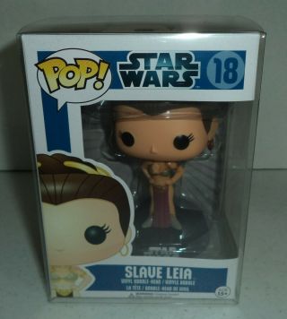 Funko Pop Star Wars,  Slave Leia 18 Blue Box Rare