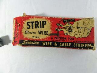 Vtg Speedex Wire & Cable Stripper w/ 10 to 22 wire No.  766 - 1 USA 6