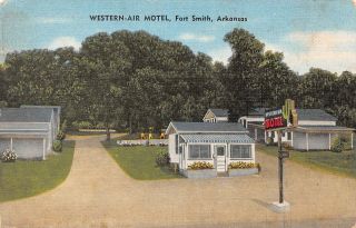 C20 - 8329,  Western Air Motel,  Fort Smith Arkansas.