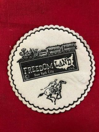 1960 - 64 Freedomland Bronx Amusement Park Coaster York City Usa Rare Ad