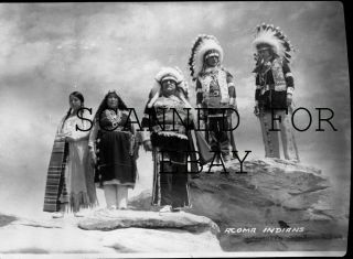 Acoma Native American Indians Vintage Dupe Photo Negative