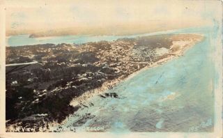 Tinted Real Photo Postcard Aerial View Of Newport,  Oregon 122107