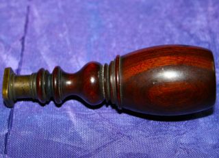 Victorian Mahogany Seal " Rk " Quality And