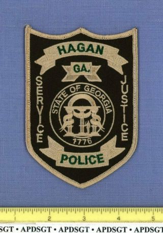 Hagan Georgia Sheriff Police Patch State Seal