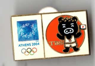 Athens 2004.  Olympic Games.  Media Pin.  Tbs.  Japan