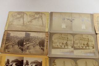 12 ANTIQUE VINTAGE STEREOVIEW CARDS STEREO VIEW COLUMBIAN EXPOSITION 2
