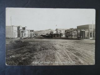 Rp Hettinger North Dakota Main Street 1909 Postcard