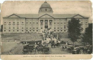 Cape Girardeau,  Mo Missouri 1909 Postcard,  Academic Hall,  State Normal School