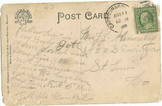 Cape Girardeau,  MO Missouri 1909 Postcard,  Academic Hall,  State Normal School 2