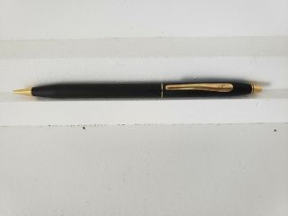 Cross Vtg Black Matte And Gold 2 3/4 Thin Lead Mechanical Pencil