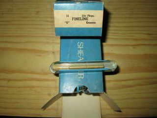 24 Vintage Sheaffer Pen Co Pencil " U " Erasers & Tins Nos