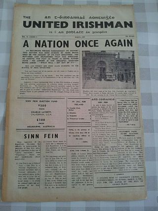 The United Irishman Irish Republican Newspaper March 1957 Issue Ireland.