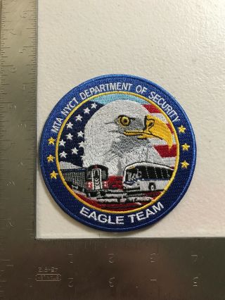 York City Police Department Of Security Eagle Team Trans Patch Nypd Nyny