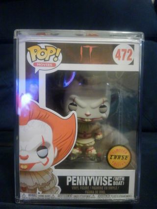 Funko Pop It: Pennywise With Boat 472 Chase With Pop Protector