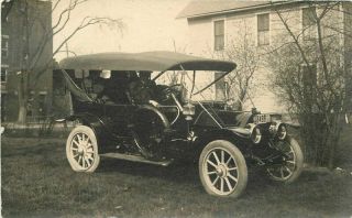 Early Auto Hampshire License Plate 64981 Rppc Photo 1914 Postcard 5171