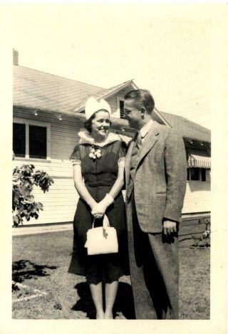 Honeymooners Vintage Photograph Woman With Hat And Purse
