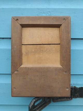 Antique Victorian Wood Print Frame Jaynay Non - Slipping Patent Frame 1890 Boho
