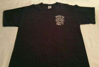 Chicago Fire Department Cook County Illinois T - Shirt Sz L Looney Tunes FDNY 3