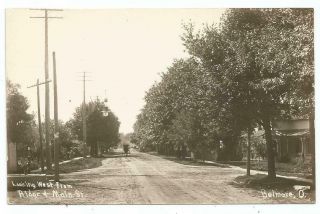 Belmore,  Oh Ottawa,  Ohio 1910 Rppc Postcard,  Ridge And Main Street Scene
