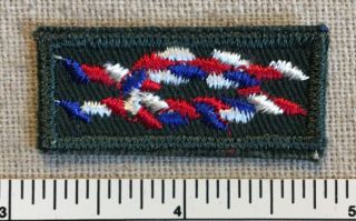 Vintage Eagle Scout Explorer Square Knot Award Badge Patch Dark Green Gauze Cb